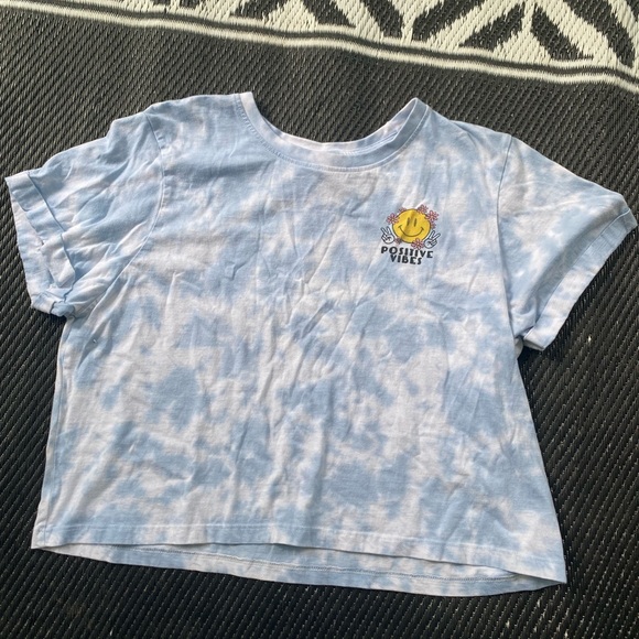 Positive Vibes Crop Top by Electric Pink - Picture 2 of 3